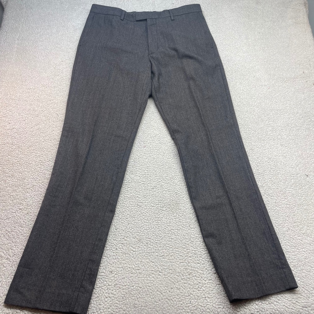 Banana Republic Dress Pants Men 34x34 Taupe Slim Nano Wool Flannel 378480-00
